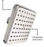 Regadera cuadrada Blanco 36502